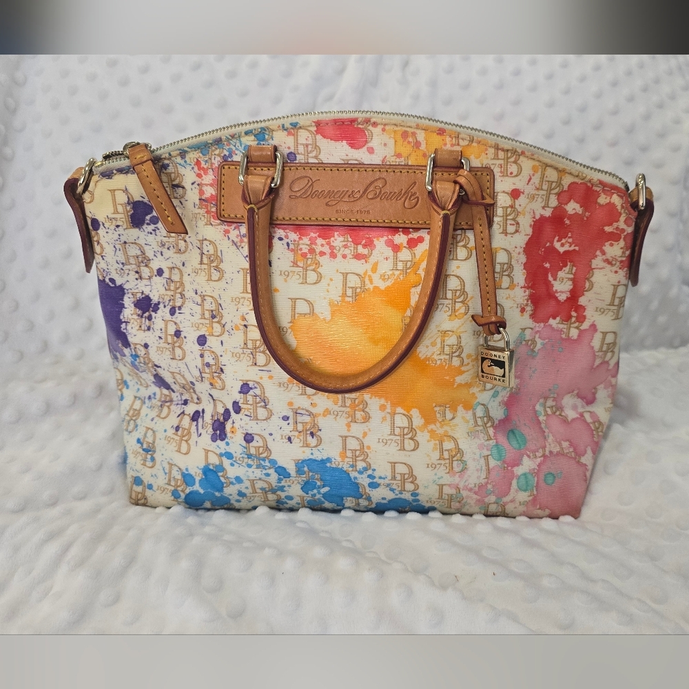 Dooney & Bourke Very Rare Paint Spatter Satchel